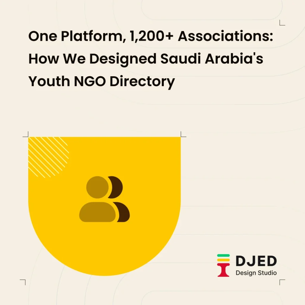 One Platform, 1,200+ Associations: How We Designed Saudi Arabia's Youth NGO Directory